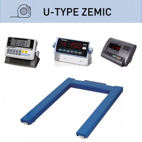 Platformas svari U-veida ZEMIC, krāsots tērauds, ar indikatoru pēc izvēlēs